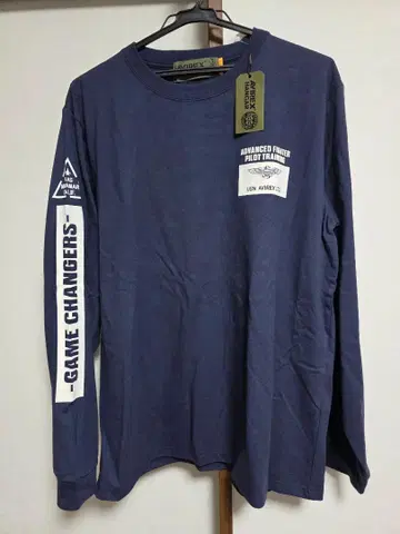 아비렉스 TOP GUN F-14 TOMCAT 긴팔 티셔츠 XL