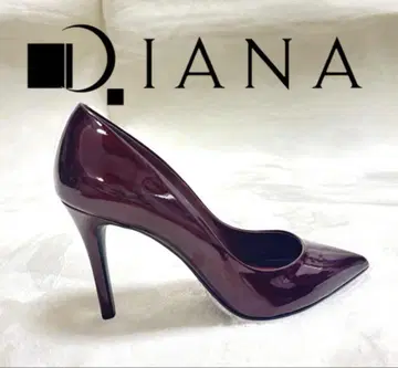 새상품급 DIANA 다이애나 펌프스 에나멜 스틸레토 보르도