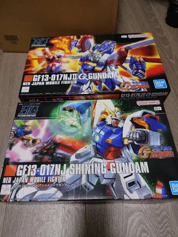 HG 샤이닝 건담 & HG 갓 건담 세트
