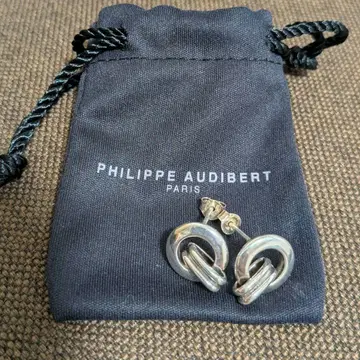 PHILIPPE AUDIBERT 실버 후프 귀걸이
