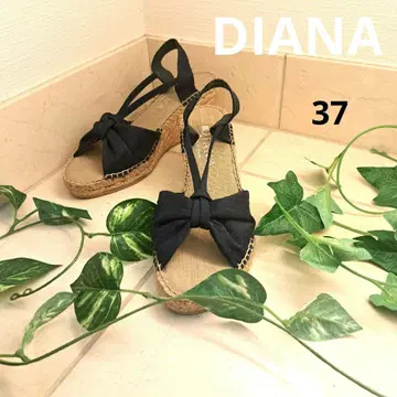 DIANA 리본 포함 웨지 샌들 37