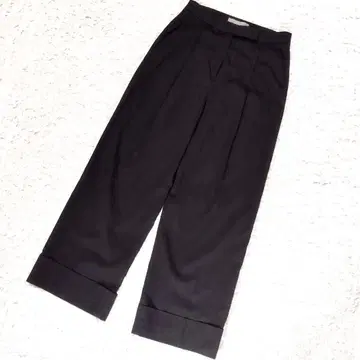 띠어리 럭스 23SS CRISP LINEN 와이드 팬츠 밑단 더블 M