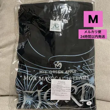 Mrs. GREEN APPLE FJORD 티셔츠 M 사이즈 글리터 로고