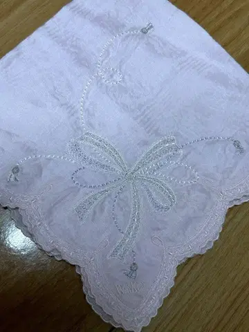wako 손수건 핑크색