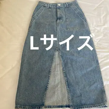 ZARA 우먼 프리미엄 데님 롱 타이트 스커트 새상품급 슬릿