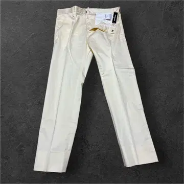 DSQUARED2 아이보리 슬림 핏 팬츠 46