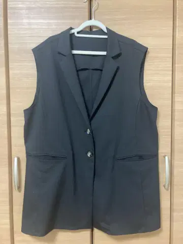 DOUX ARCHIVES 블랙 베스트 프리 사이즈