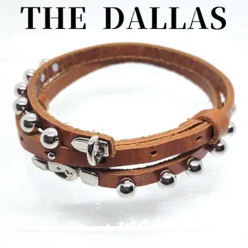 TheDallas 후미에타나카 천연 가죽 벨트 메탈 스터드