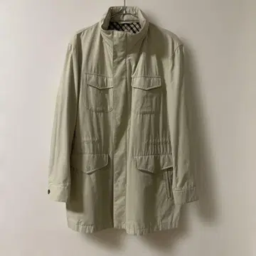 DAKS 베이지 모즈 코트 포켓 부착 가을/겨울