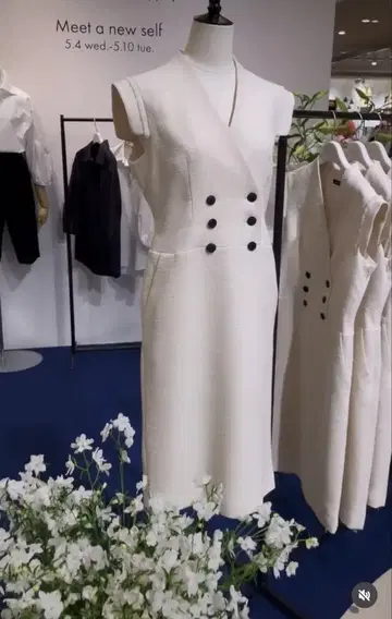 SATOKA 슬리브리스 원피스 M 사이즈