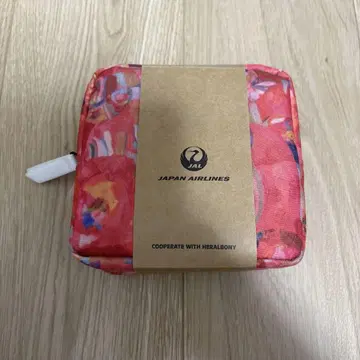JAL 컬러풀 꽃무늬 파우치 HERALBONY