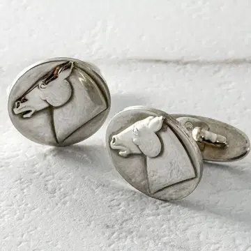 GEORG JENSEN 63 커프스 호스 말 실버 925 라운드