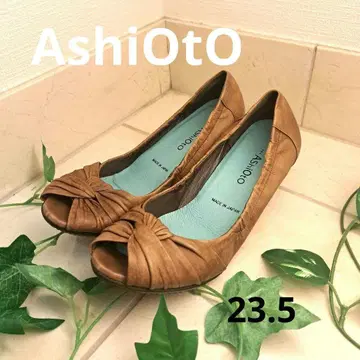 AshiOtO 플랫슈즈 브라운 23.5