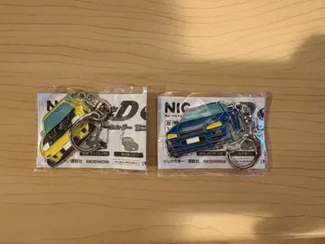 머리글자 D 메탈 키링 FD3S RX-7&BNR34 GT-R