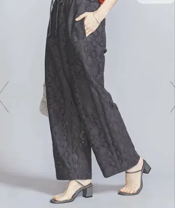 BEAUTY&YOUTH UNITED ARROWS 코튼 나일론 레이스 팬츠