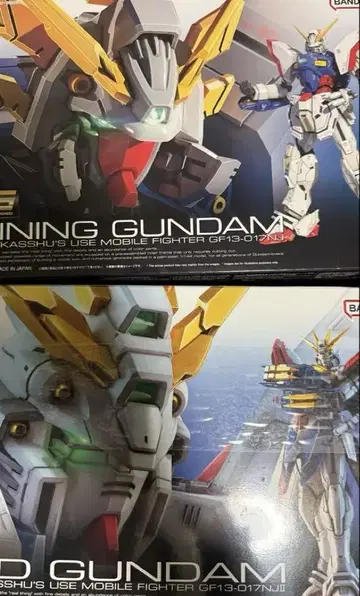 미조립품 RG 1/144 샤이닝 건담 + 갓 건담