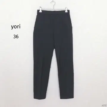 Yori | 센터 프레스 앵클 팬츠 [36] 허리 밴딩 이지 팬츠 심플