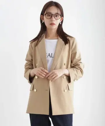 나노 유니버스 더블 브레스트 자켓