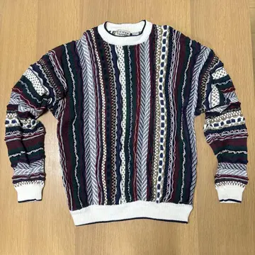 "3D 니트" COTTON TRADERS 멀티 컬러 스웨터 L