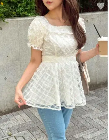 안미르 프릴 리본 페플럼 TP 튤