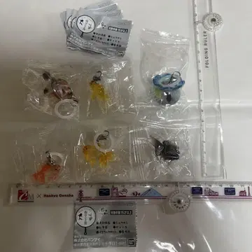 가챠 비바람 금붕어 메지루시 액세서리 전 6종 컴프 세트입니다.