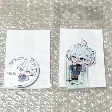 기동전사 건담 수성의 마녀 하라주쿠&ST 아크릴 스탠드 캔뱃지 미오리네