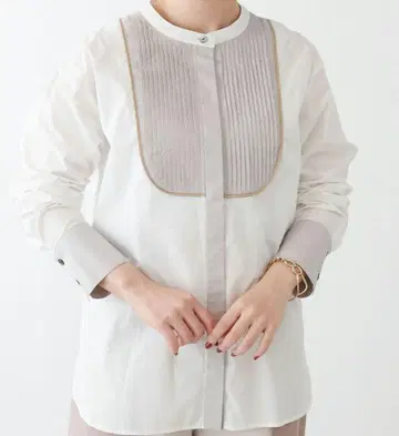 개럴개런트 front pin tack shirs 플리츠 디자인