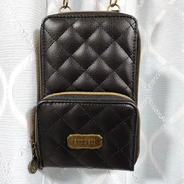 ANNA SUI 아코디언 주름 스마트폰 숄더백