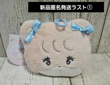 mikko 팝업 스토어 봉제 인형이 포함된 패스 케이스 라떼