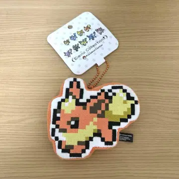 [택 포함] 이브이 픽셀 아트 봉제 인형 부스터