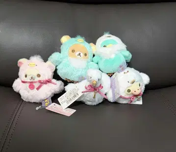 리락쿠마 스완 손바닥 봉제 인형 5개 세트