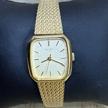 손목시계 SEIKO 스퀘어 5421 3 바늘 여성용 골드