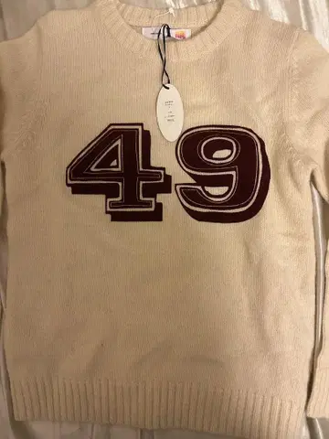 melple 니트 스웨터 번호 49 크림색