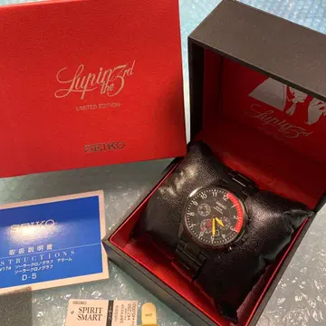 루팡 3세 SEIKO 손목시계 솔라 크로노그래프 워치