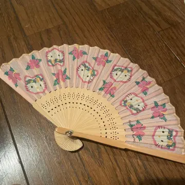 초레어 헬로키티 트로피컬 부채 레트로 후르츠 헤이세이 레트로 당시 물건