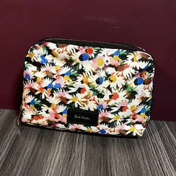 미사용 새상품 폴스미스 꽃무늬 파우치 18cm x 14cm 바닥 6cm