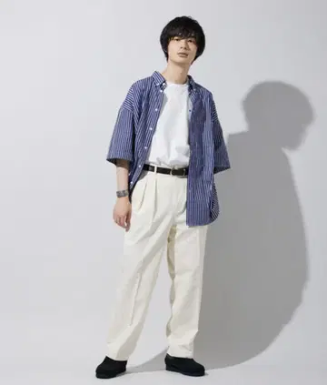 JOURNAL STANDERD 투 턱 치노 팬츠