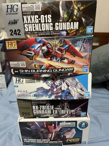 HG RG 건담 프라모델 세트 5종