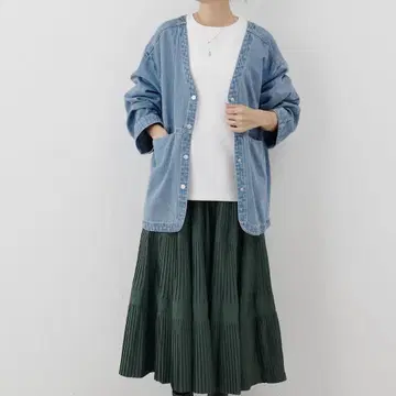 비어즐리 데님 하오리 자켓