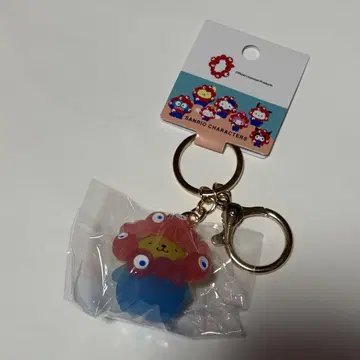 클리어 컬러 키링 폼폼푸딩