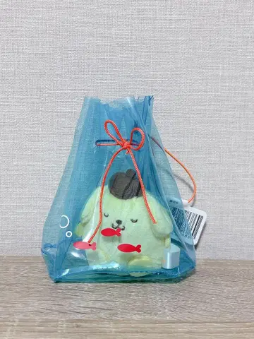 산리오 폼폼푸딩 포장마차 마스코트 금붕어 잡기 봉제 인형