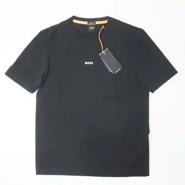 새상품 HUGO BOSS 미니 로고 스트레치 반팔 티셔츠 블랙 S