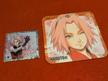 NARUTO 나루토 아트 코스터 스티커 하루노 사쿠라 세트