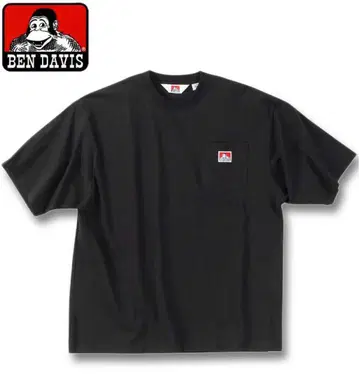 BEN DAVIS 블랙 티셔츠 M 사이즈 택 포함 미사용