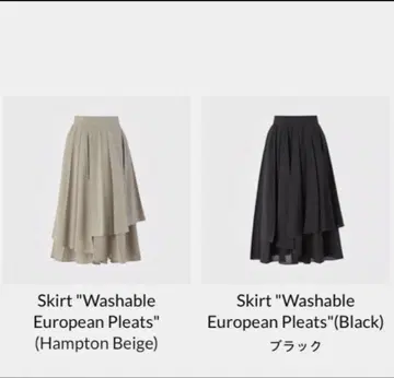 폭시 스커트 "Washable Europea Pleats"