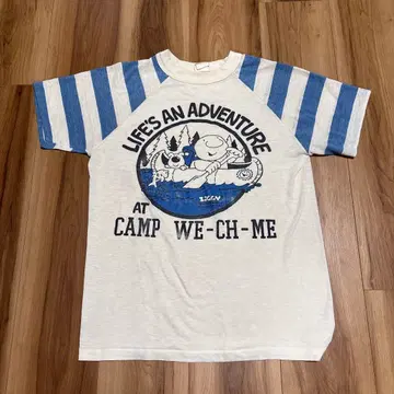 구제 의류 ZIGGY 지기 씨 캐릭터 빈티지 티셔츠 스며든 얼룩