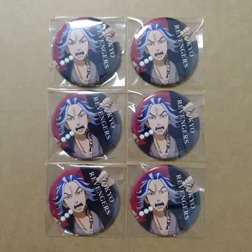 TSUTAYA 도쿄 리벤저스 막말 검사 시바 다이지 캔뱃지 6개 세트