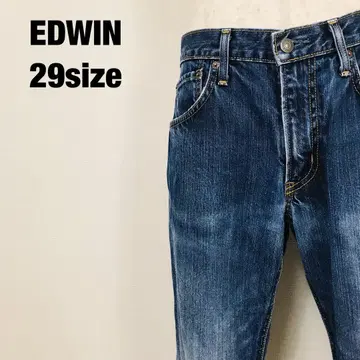 EDWIN 에드윈 스토레토 데미지 진 다크 블루 H2