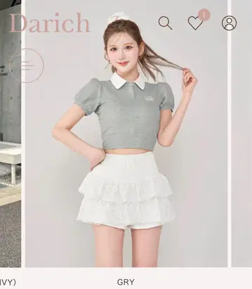 Darich 다리치 DRCH 바이컬러 폴로 셔츠 그레이