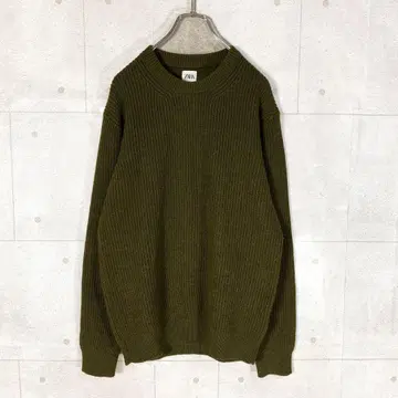 ZARA 자라 (L~XL) 니트 스웨터 카키